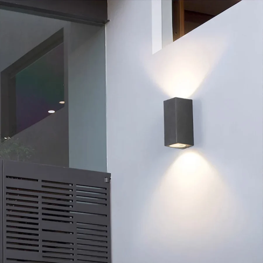 IP65 Waterproof LED Wall Light GU10 Outdoor Indoor Surface Mounted Cube - Image 6