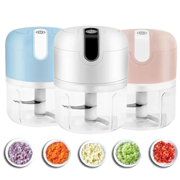 Mini Electric USB Garlic Chopper – Portable Vegetable & Meat Masher