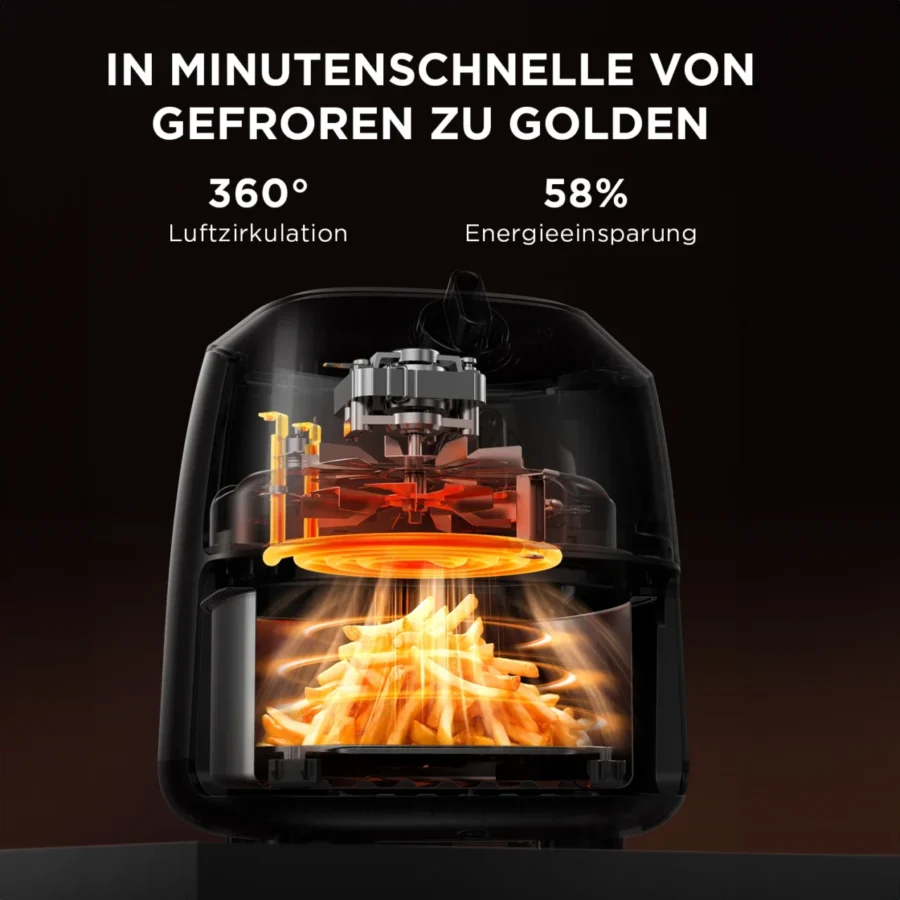 Midea 2L Air Fryer - 1150W Oil-Free Cooker, Auto Shut-Off - Image 2