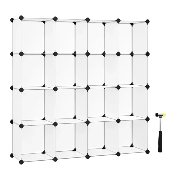 SONGMICS 16-Cube Storage Organizer – Bookshelf & Closet Storage