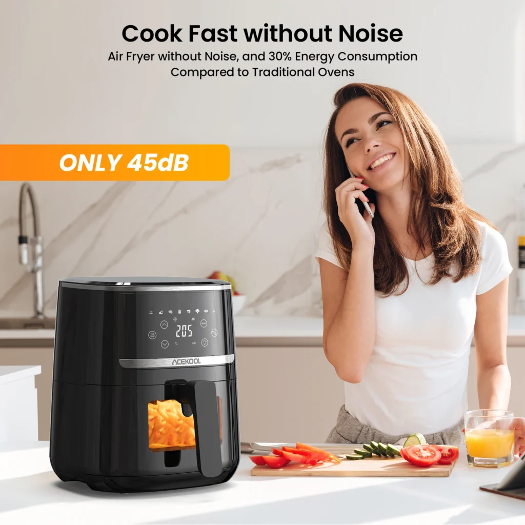 5 Qt Digital Air Fryer Oven Combo with 8 Presets & Viewing Window - Image 3