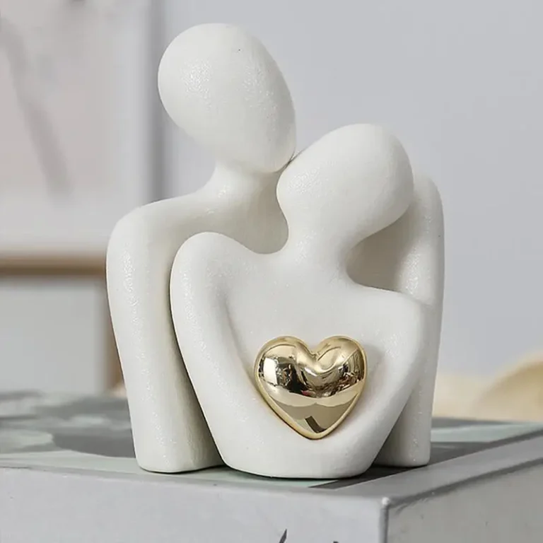 Nordic Abstract Couple Ceramic Statue Home Decor Figurine