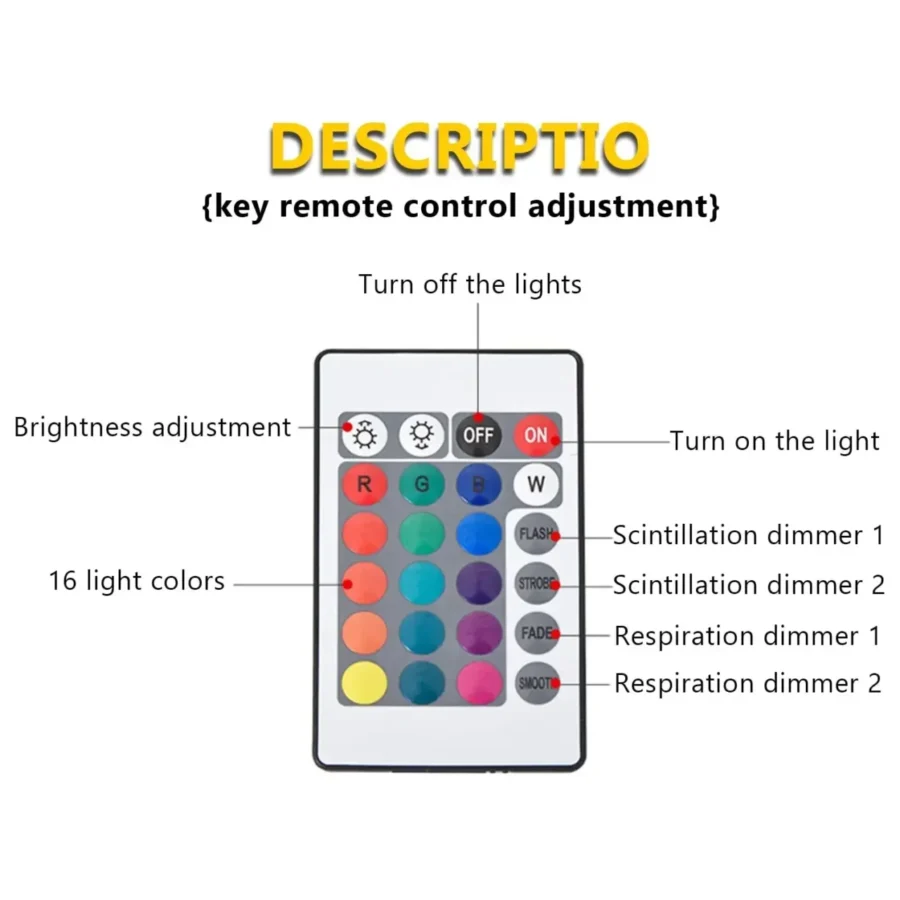 Aurora Ocean Wave Projector Lamp – 16-Color LED Mood Light for Home & Office - Image 5