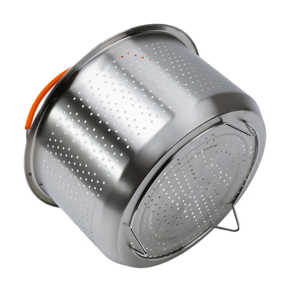 Stainless Steel Steamer Basket for Instant Pot with Silicone Handle - Image 4