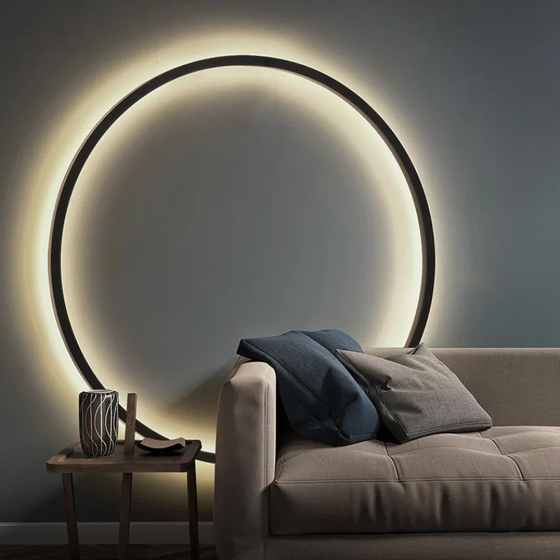 Modern LED Circle Wall Light – Minimalist Indoor Lamp for Bedroom & Hallway