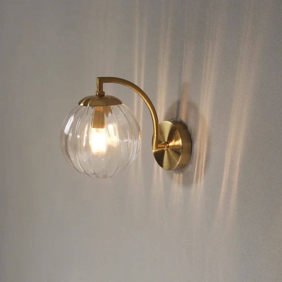 Modern Nordic LED Glass Wall Lamp – Minimalist Indoor Sconce for Bedroom, Living Room, Kitchen - Image 4