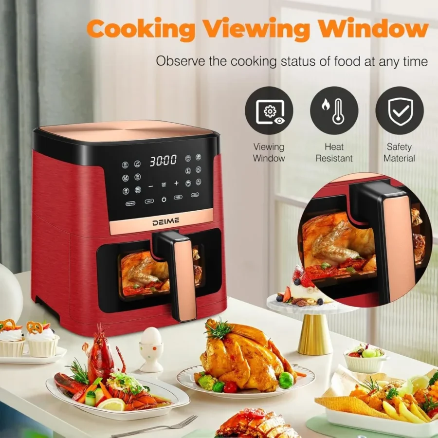 7.5 QT Air Fryer – 1700W Oilless Cooker with 12 Presets - Image 5