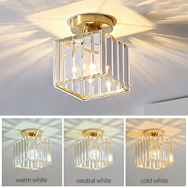 Crystal Ceiling Light for Corridor & Foyer