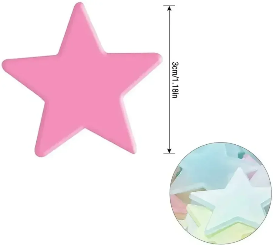 Glow in the Dark Star Wall Stickers – 50/1000pcs Luminous Ceiling Decor for Kids Rooms - Image 6