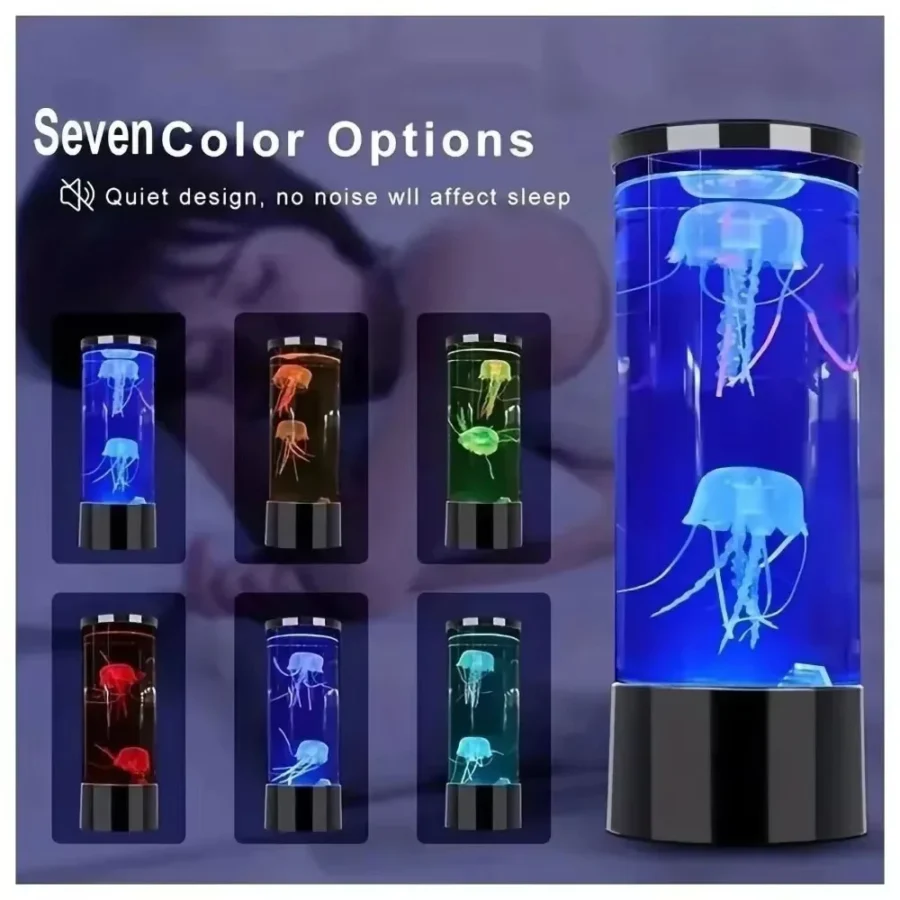 3-Size USB Jellyfish Lamp - Color Changing LED Night Light - Image 2