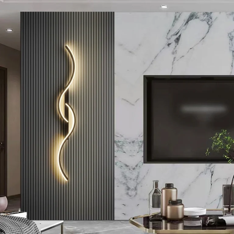 Modern LED Wall Lamp Minimalist Strip Light for Bedroom, Living Room, Indoor Lighting