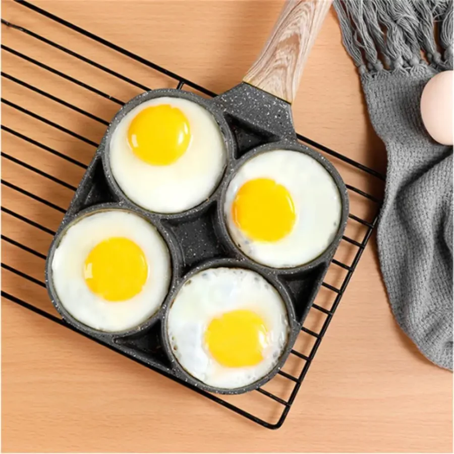 4-Slot Nonstick Omelette Pan - Induction Breakfast Maker - Image 3