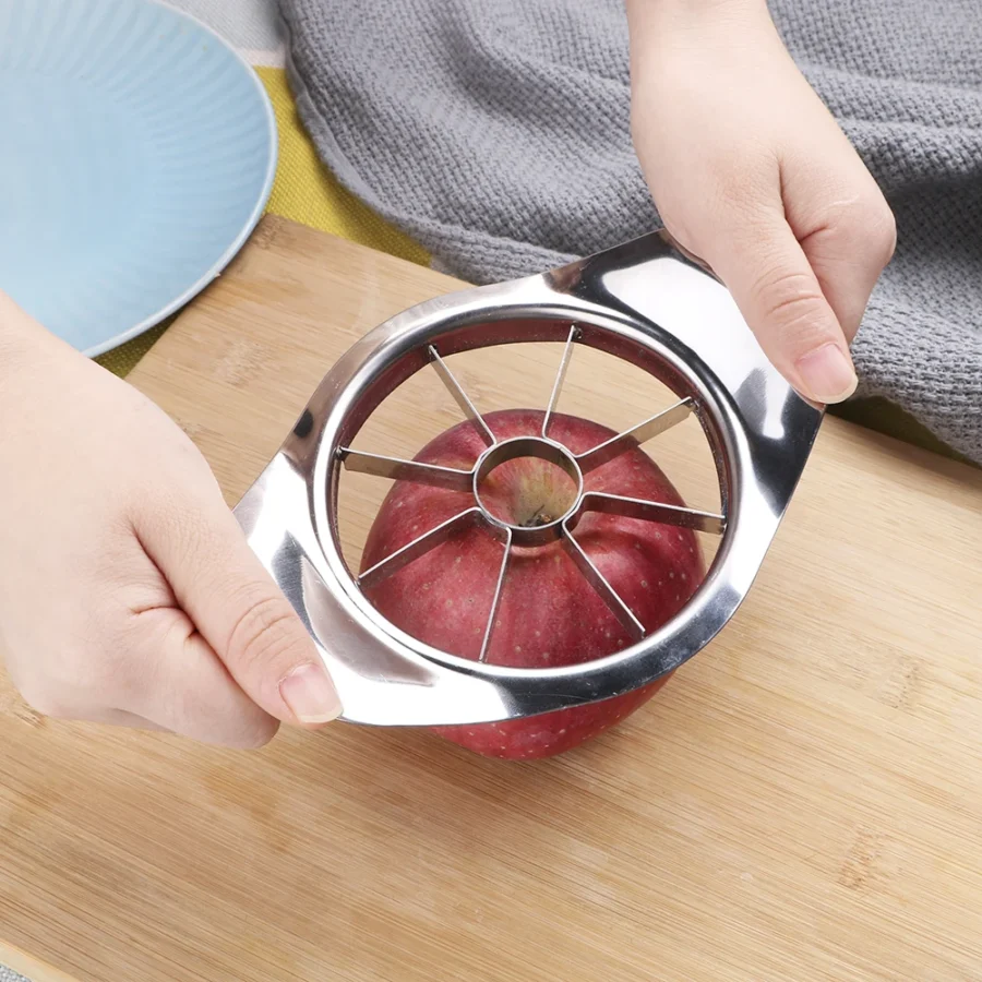 HILIFE Stainless Steel Apple & Fruit Cutter with Comfort Handle - Image 2