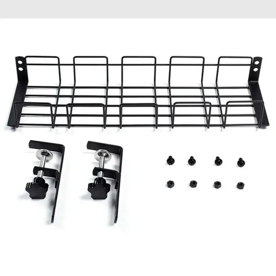 Under-Table Wire Organizer Tray - No-Punch Cable Management Rack - Image 6