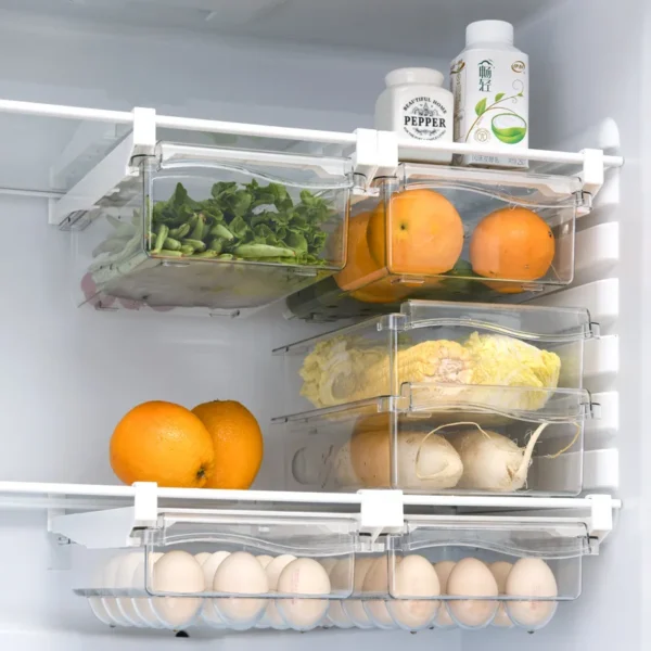 Drawer-Style Egg Storage Box – Refrigerator Fresh-Keeping Holder