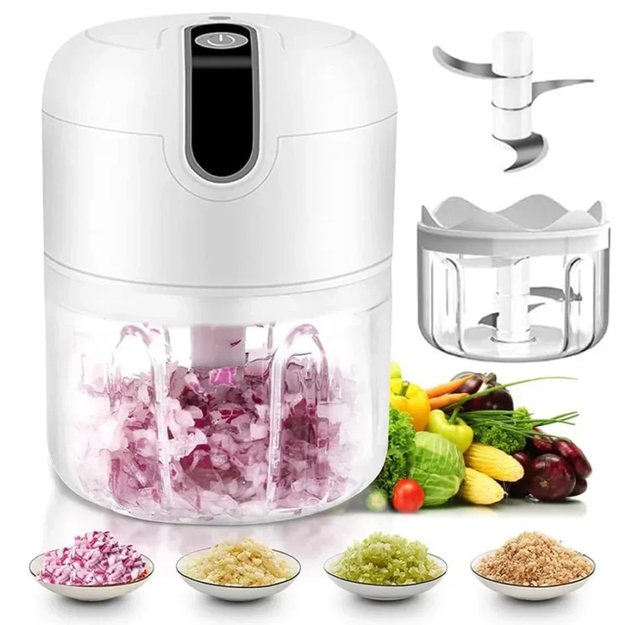Mini Electric USB Garlic Chopper – Portable Vegetable & Meat Masher - Image 2