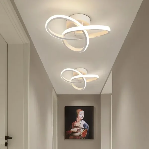 LED Ceiling Lamp 3-Color Modern Chandelier for Bedroom & Dining Room