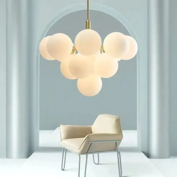 Modern 13-Head PVC LED Chandelier for Dining Room, Bedroom, and Home Decor