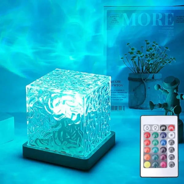 Aurora Ocean Wave Projector Lamp – 16-Color LED Mood Light for Home & Office