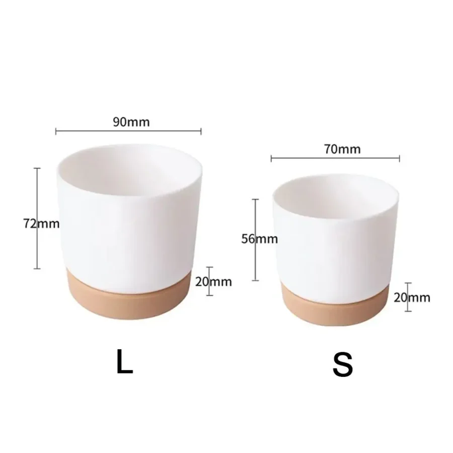 Self-Watering Double-Layer Succulent Planter – Automatic Water Absorption Pot - Image 4