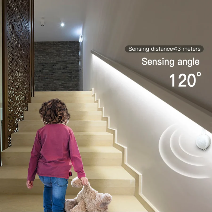 Smart PIR Motion Sensor COB LED Strip Light – Auto On/Off, Waterproof, 320 LEDs/m - Image 6