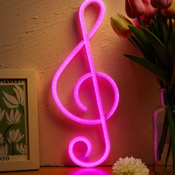 Music Note LED Neon Sign