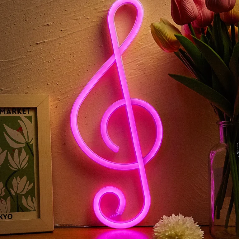 Music Note LED Neon Sign
