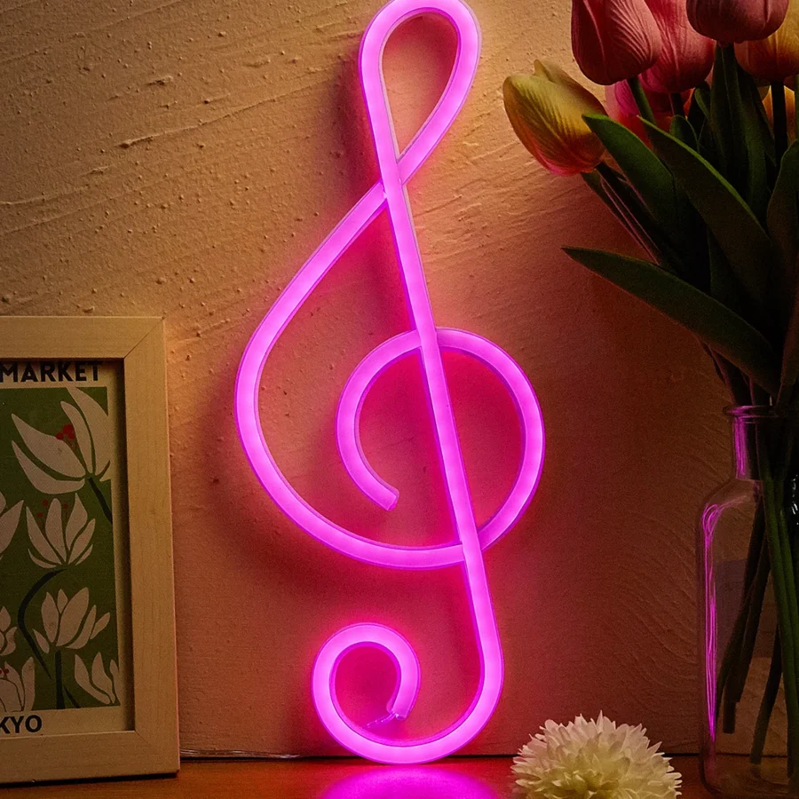 Music Note LED Neon Sign