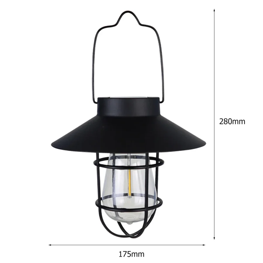 Solar Retro LED Camping Lantern – Waterproof Hanging Light for Garden & Tent - Image 6