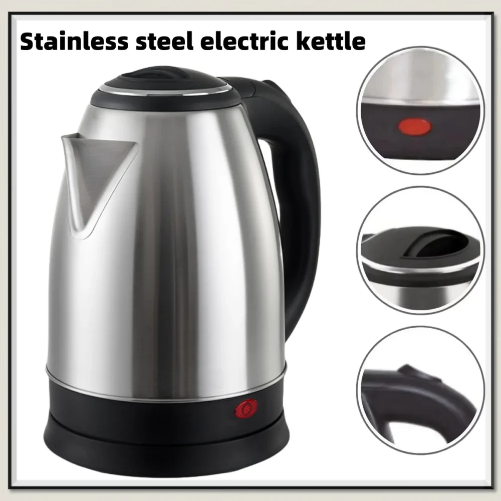 Portable Electric Kettle – 2L Travel Stainless Steel Water Boiler - Image 6