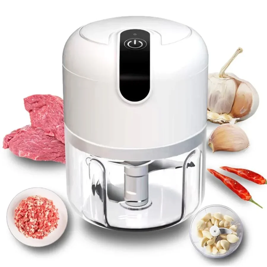 Mini Electric USB Garlic Chopper – Portable Vegetable & Meat Masher - Image 5