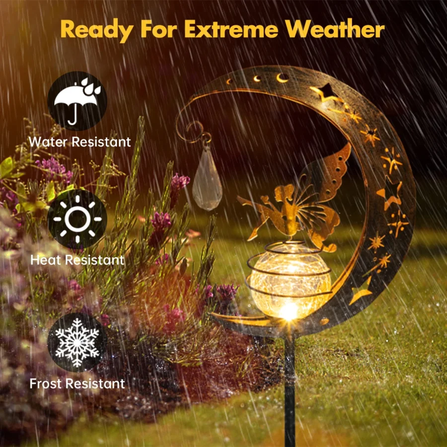 Solar Moon Fairy Garden Light - Image 5