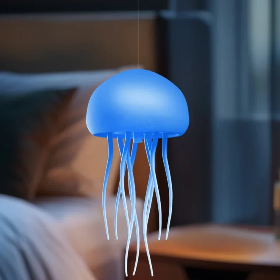 Cartoon Jellyfish RGB Night Light – Voice Control & USB Charging - Image 3