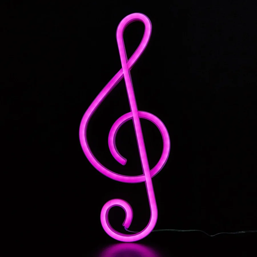 Music Note LED Neon Sign - Image 4