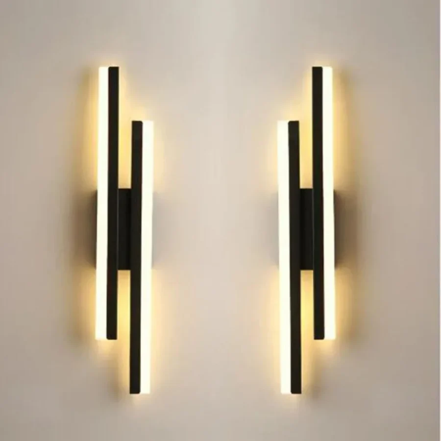 Modern LED Wall Sconce – Copper Pipe & Acrylic Indoor Light Fixture - Image 2
