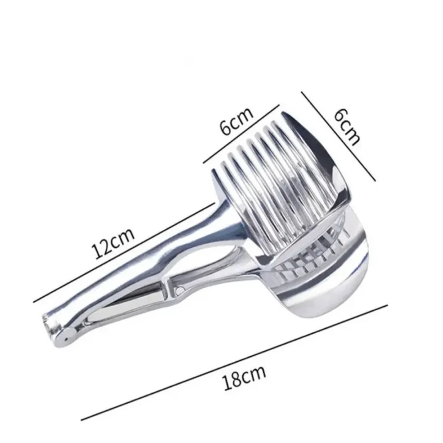 Stainless Steel Handheld Fruit & Tomato Slicer Clip Cutter Accessory - Image 6