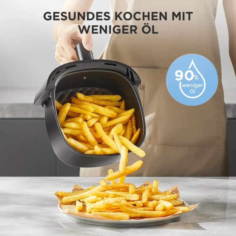 Midea 2L Air Fryer - 1150W Oil-Free Cooker, Auto Shut-Off - Image 5