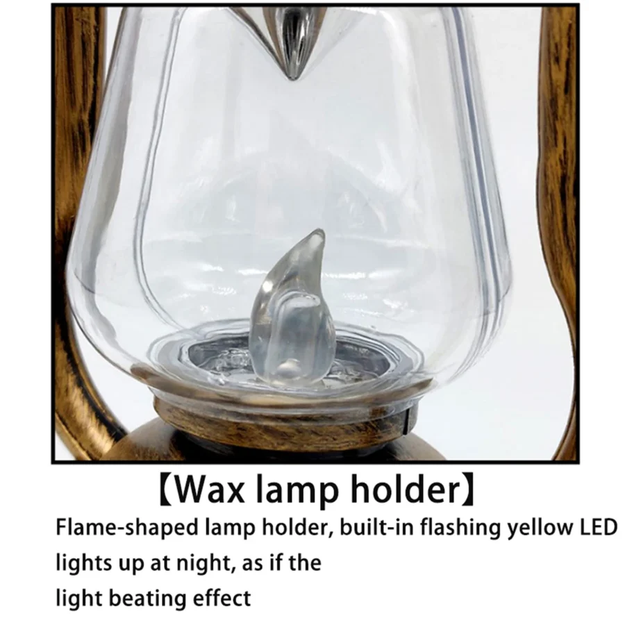 Vintage LED Solar Lantern – Flickering Flame Effect for Outdoor & Indoor Decor - Image 3