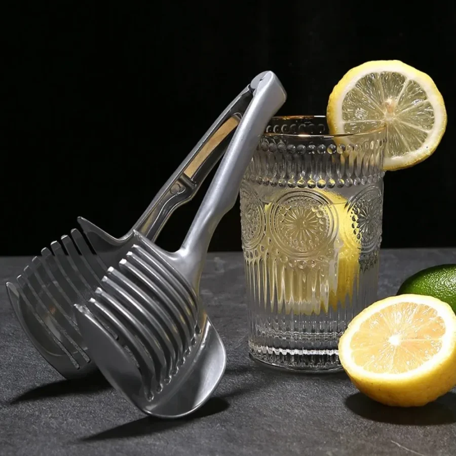 Stainless Steel Handheld Fruit & Tomato Slicer Clip Cutter Accessory - Image 3