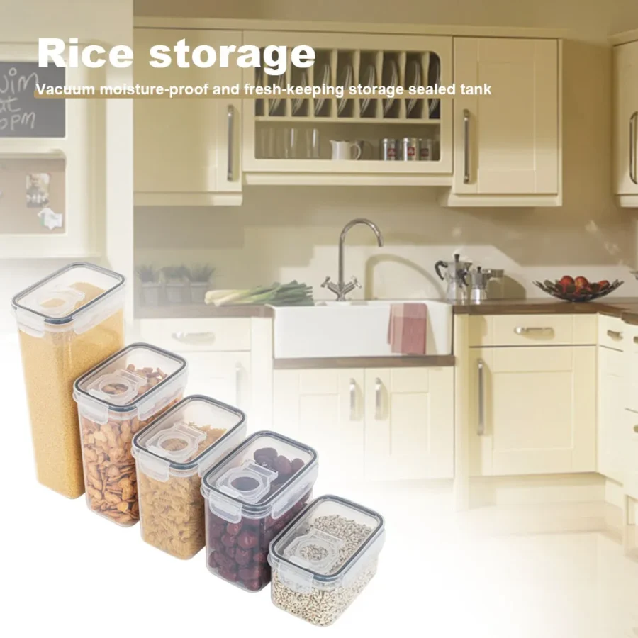 Airtight Plastic Food Storage Container with Lid - Image 3
