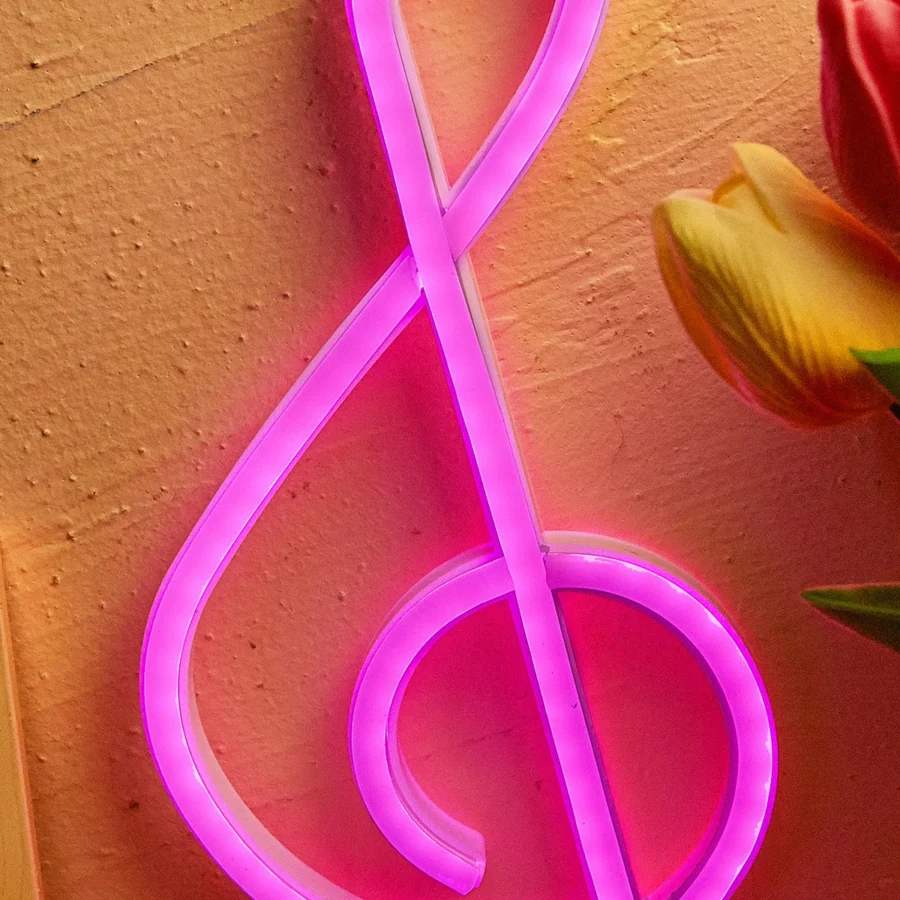 Music Note LED Neon Sign - Image 2
