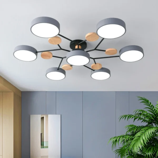 Modern LED Chandelier for Living Room, Bedroom & Study