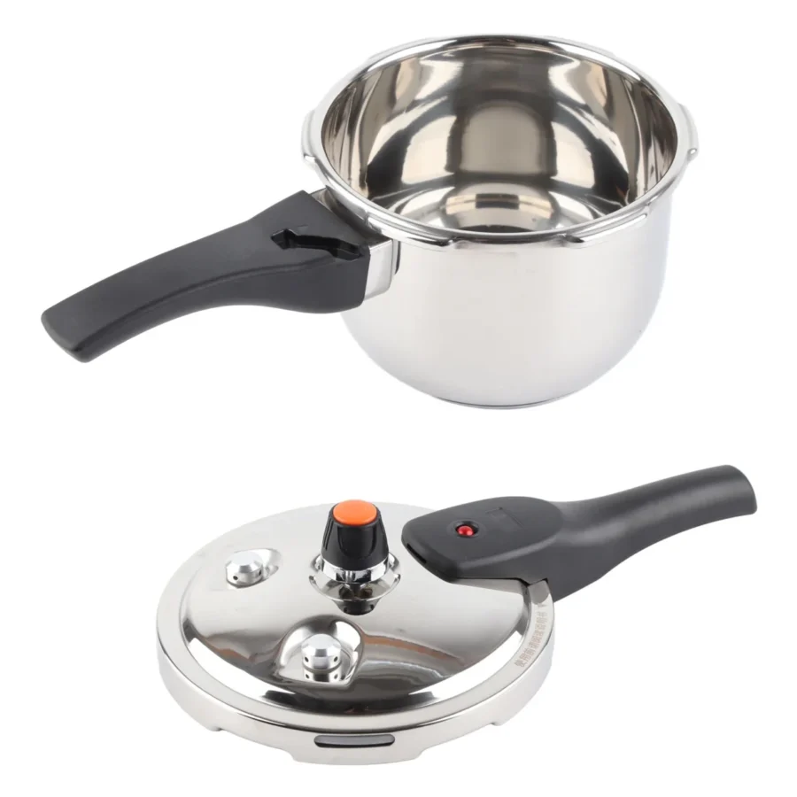 Stainless Steel Pressure Cooker with Safety Valve – Explosion-Proof, 80KPA - Image 2