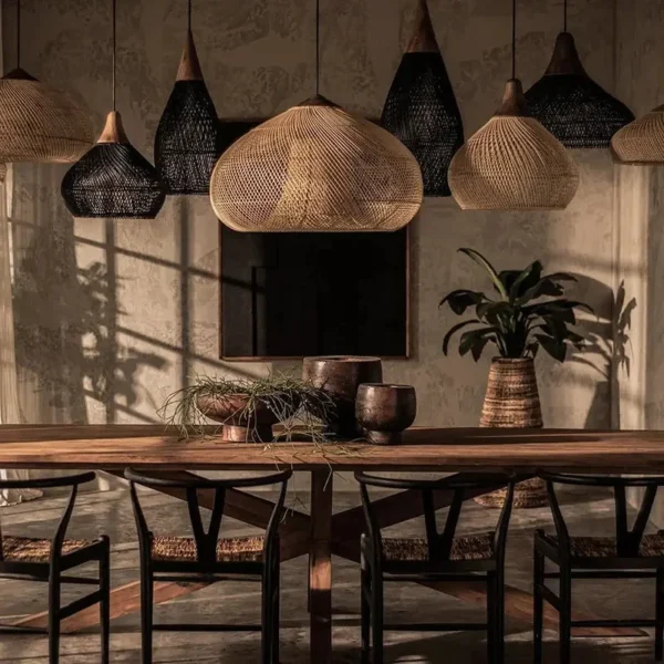 Vintage Rattan Pendant Lights – High-Quality Dining, Restaurant & Kitchen Light Fixture