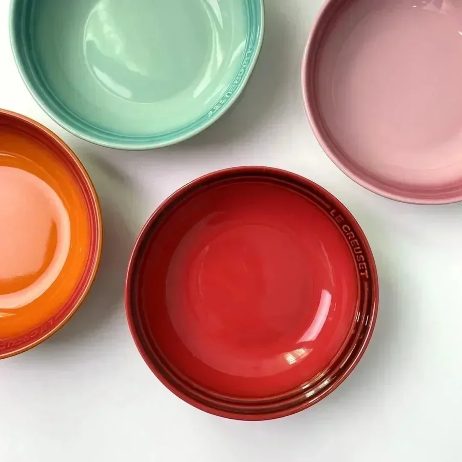 7" Porcelain Soup Bowl – Colorful Ceramic Dinner & Salad Plate - Image 3