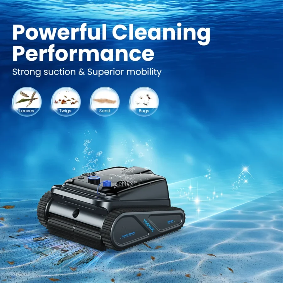 Cordless Robotic Pool Cleaner – 240 Min, Self-Parking, Up to 80ft - Image 2