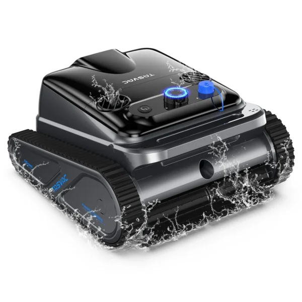 Cordless Robotic Pool Cleaner – 240 Min, Self-Parking, Up to 80ft