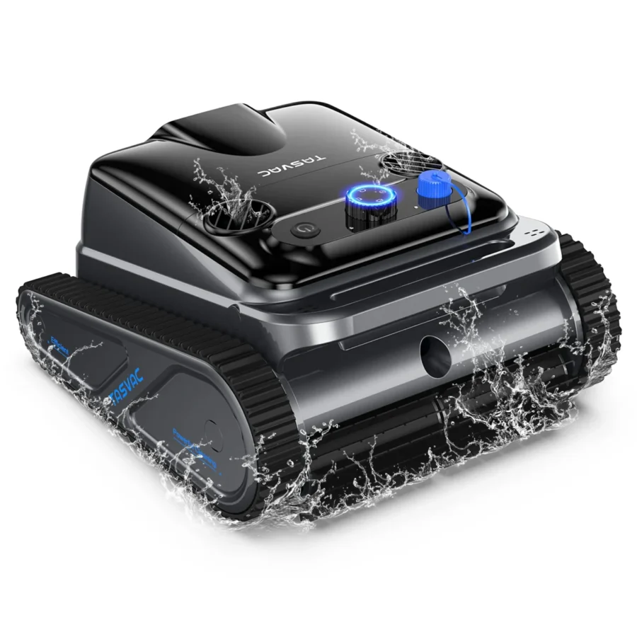 Cordless Robotic Pool Cleaner – 240 Min, Self-Parking, Up to 80ft